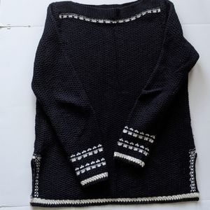 Navy Blue boat neckline sweater by Loft